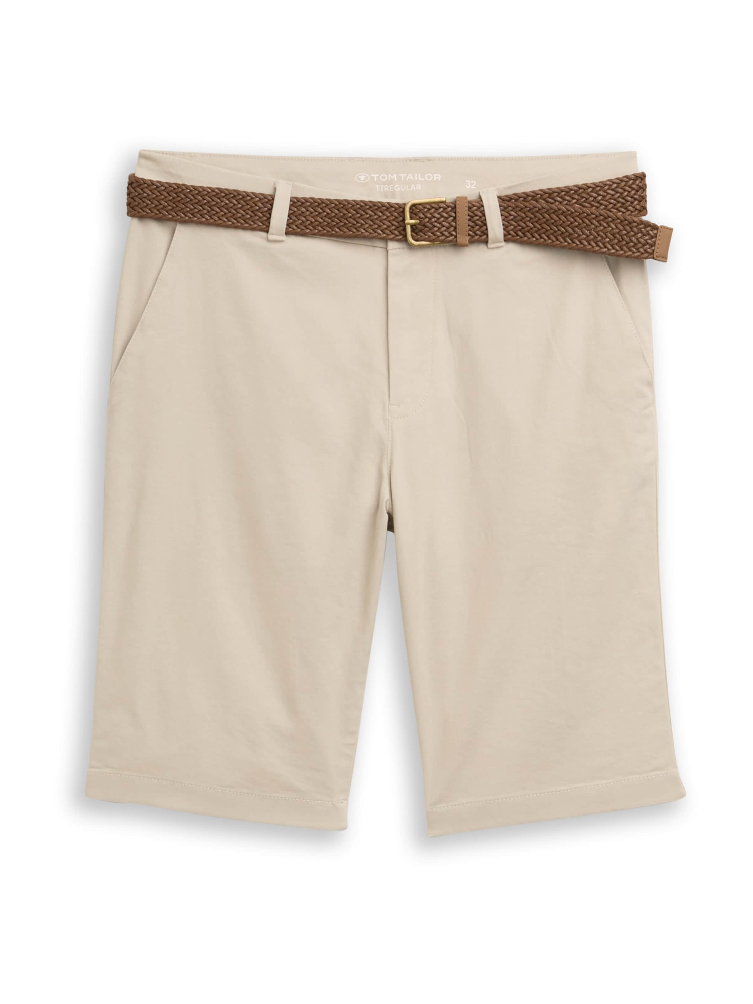 TOM TAILOR Chino Pants in Beige: front