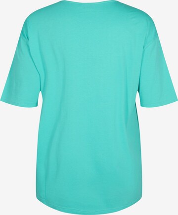 Zizzi Shirt 'VCLEO' in Blau