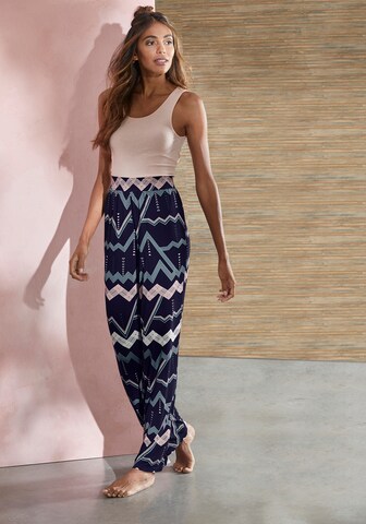 LASCANA Pajama Pants in Blue: front