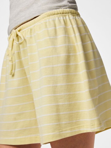 PIECES - Loosefit Pantalón 'PCSadie' en amarillo