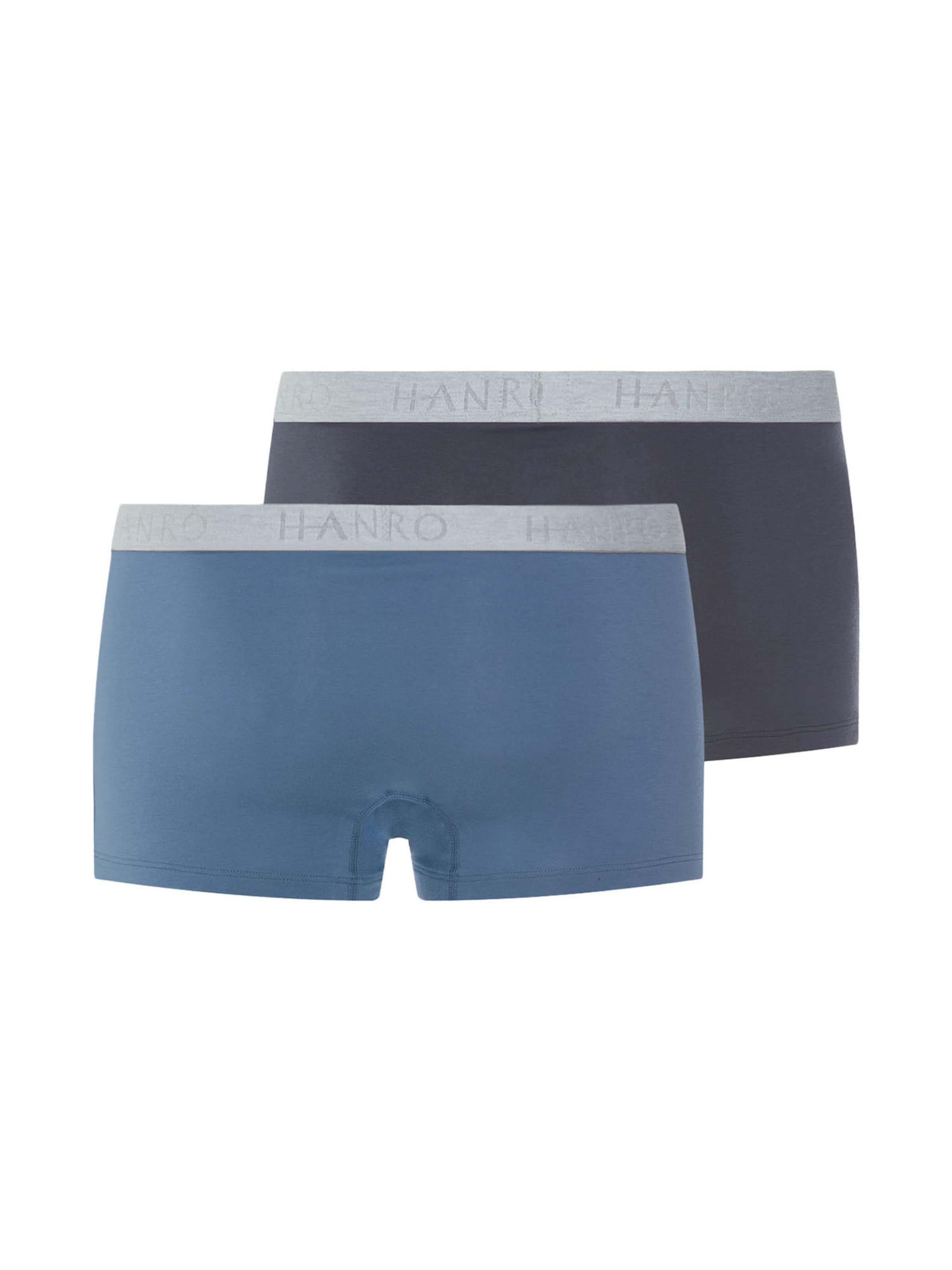 Hanro Boxershorts ' Cotton Essentials ' in Blauw