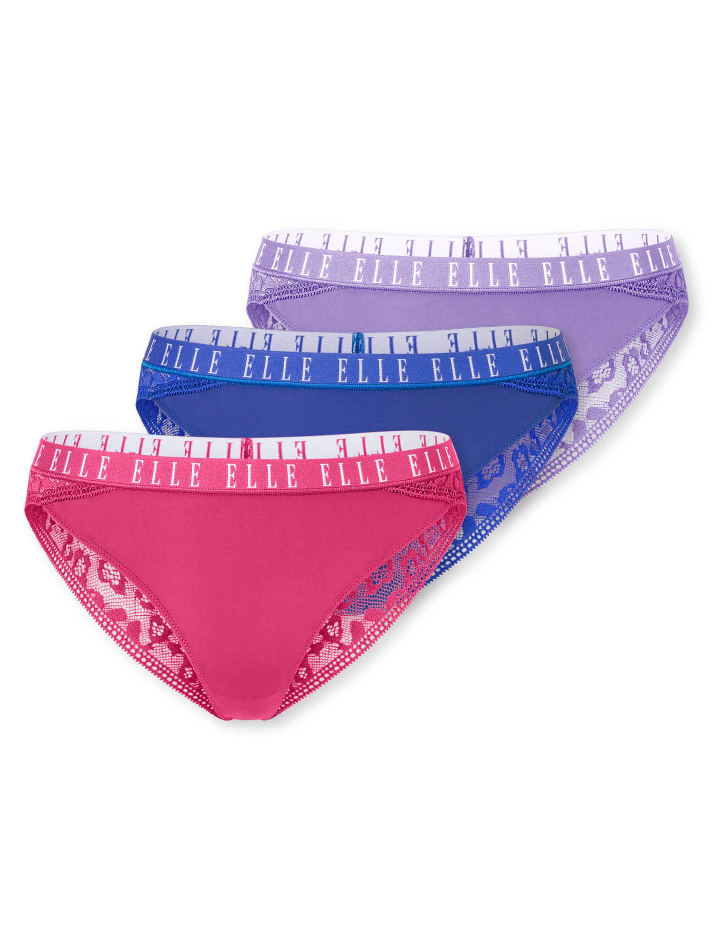 ELLE Slip ' ELLE LACE ' in Mixed colours: front