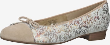 ARA Ballet Flats in Beige: front