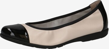 CAPRICE Ballet Flats in Beige: front