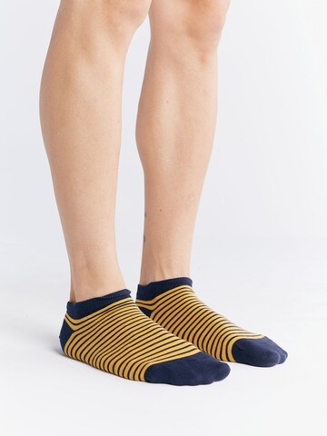 Albero Natur Ankle Socks 'Bio-Baumwoll-Sneakersocken Unisex - 4er Pack' in Yellow