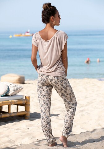 VIVANCE Tapered Pants in Beige