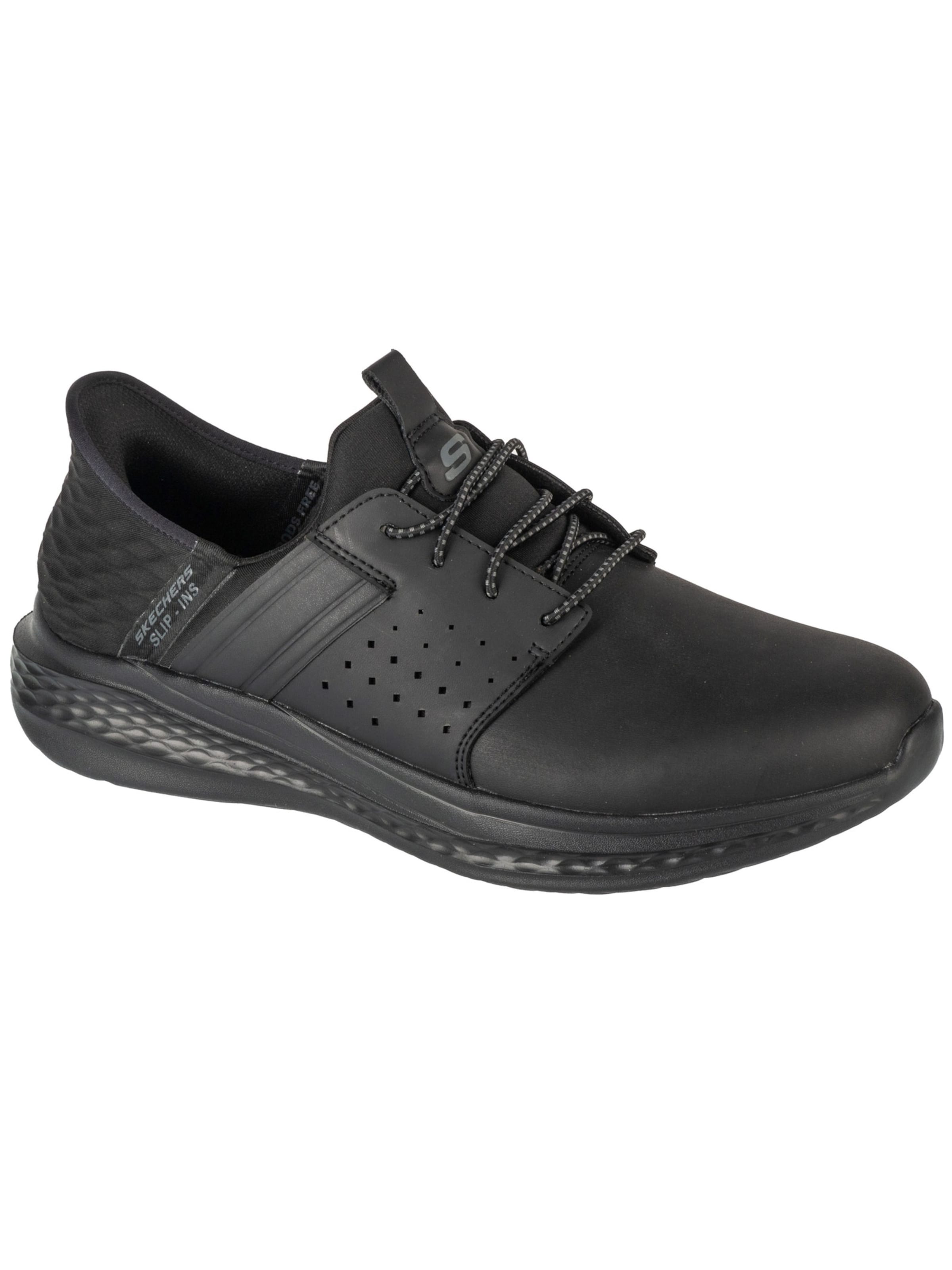 SKECHERS Sneakers laag 'Skechers Slip-Ins: Slade - Zachary' in Zwart: voorkant