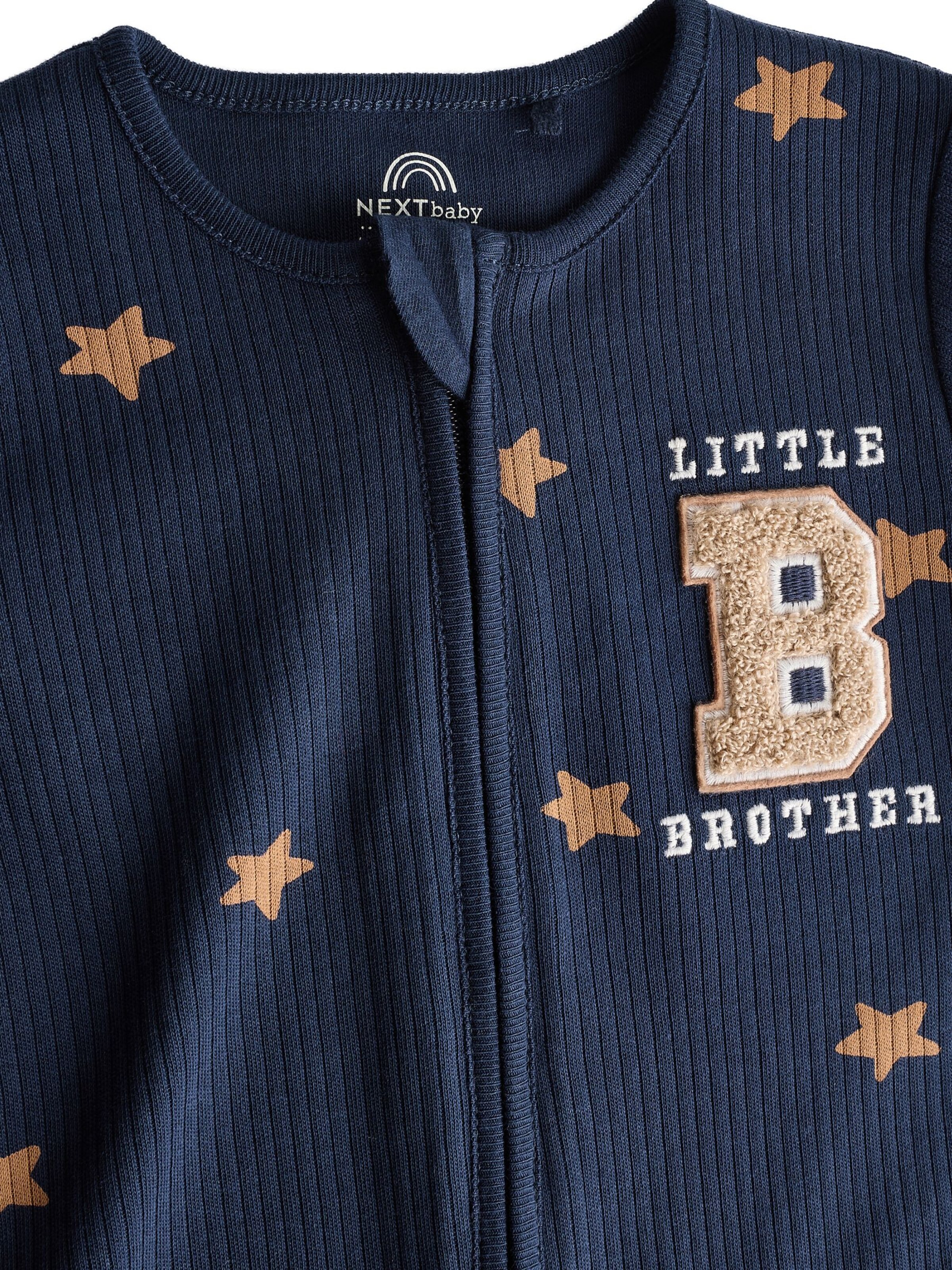 Next Бебешки гащеризони/боди в синьо