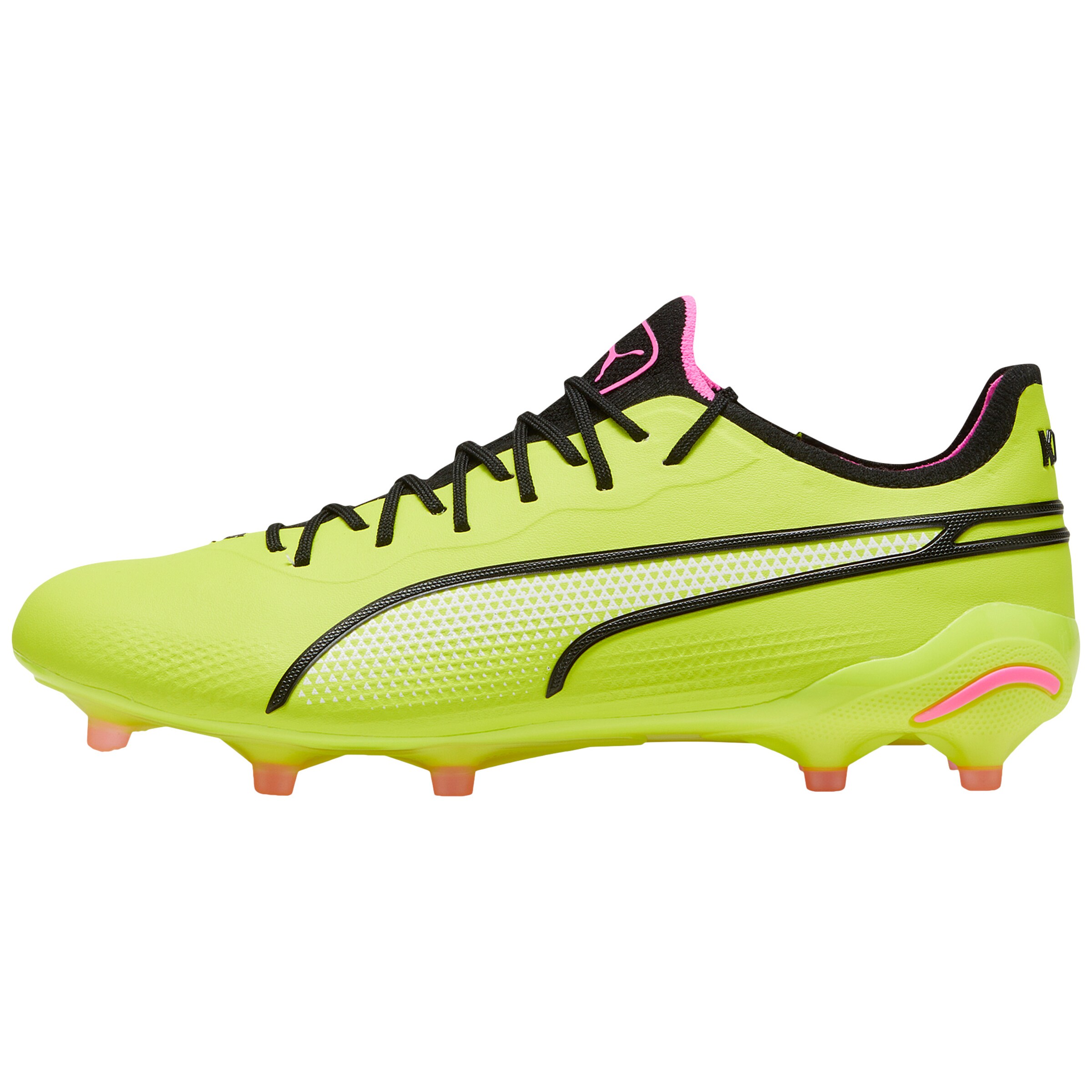 PUMA Soccer Cleats 'King Ultimate' in Yellow: front