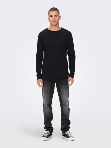 Only & Sons Shirt 'BENNE' in Zwart