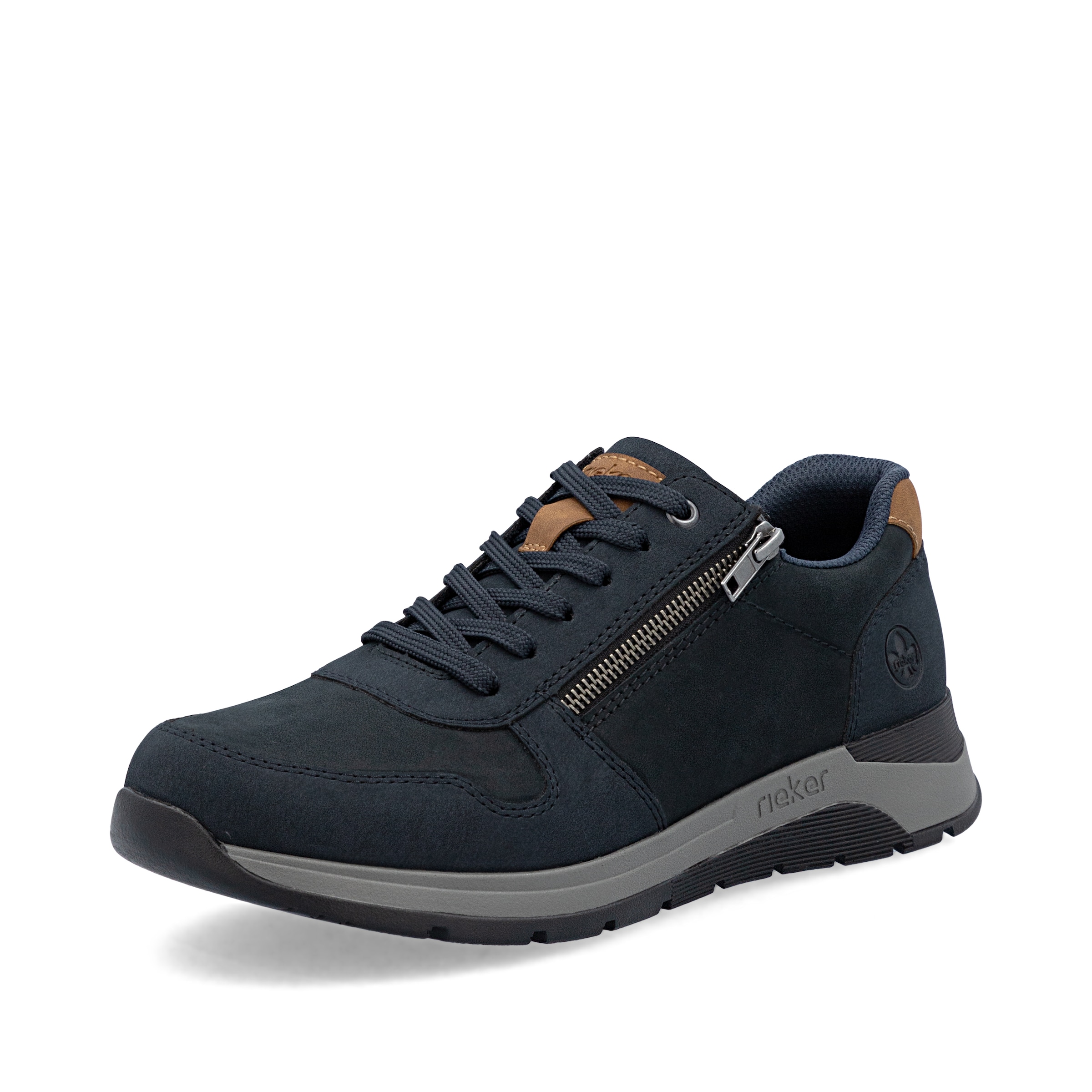 Chaussure de sport à lacets Rieker en bleu : devant