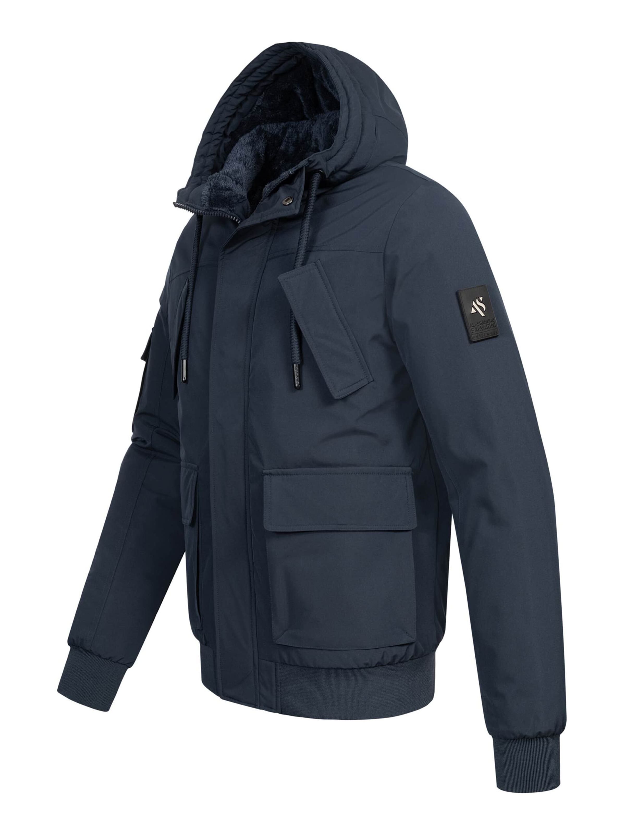 Alessandro Salvarini Winter jacket 'AS432' in Blue