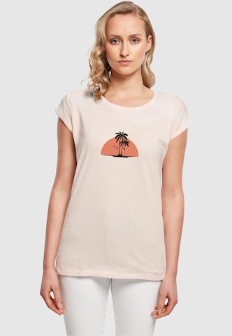 T-shirt 'Summer - Beach' Merchcode en rose : devant