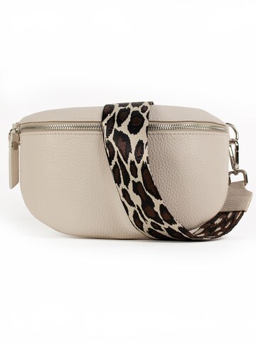 lePelou Fanny Pack 'SERENA medium' in Beige: front