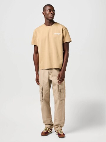 WRANGLER Loosefit Cargobroek 'CJ REL CARGO' in Beige