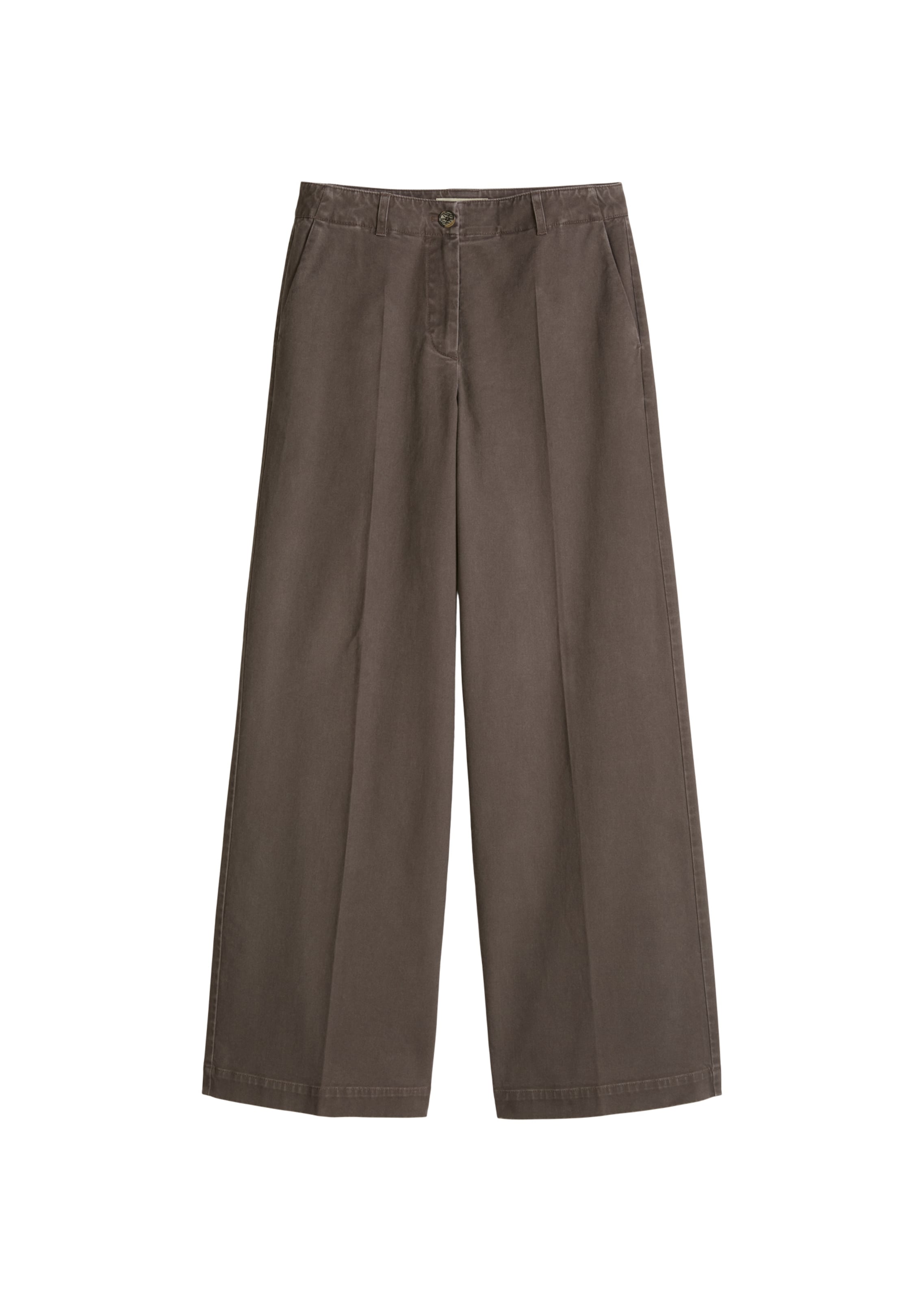 Loosefit Pantalon Marc O'Polo en marron : devant