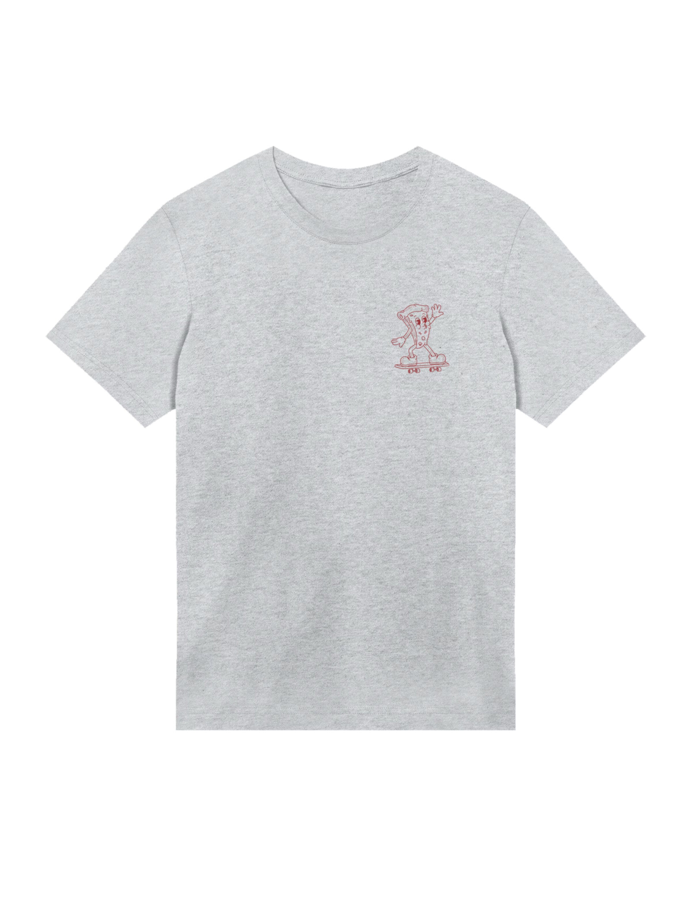 T-Shirt 'Friday Pizza Club' F4NT4STIC en gris : devant