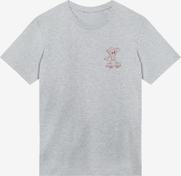 F4NT4STIC T-Shirt 'Friday Pizza Club' in Grau: Vorderseite