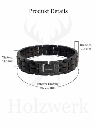 Holzwerk - Pulsera 'GAMENSEE AY' en gris