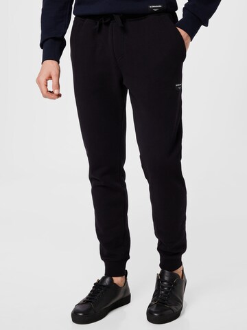 BJÖRN BORG Tapered Workout Pants 'CENTRE' in Black: front