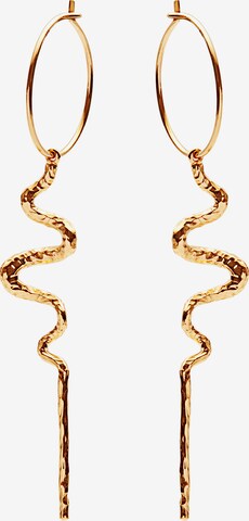 Maanesten Earrings in Gold: front