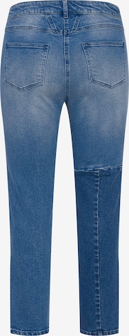 Ulla Popken Slimfit Jeans in Blauw