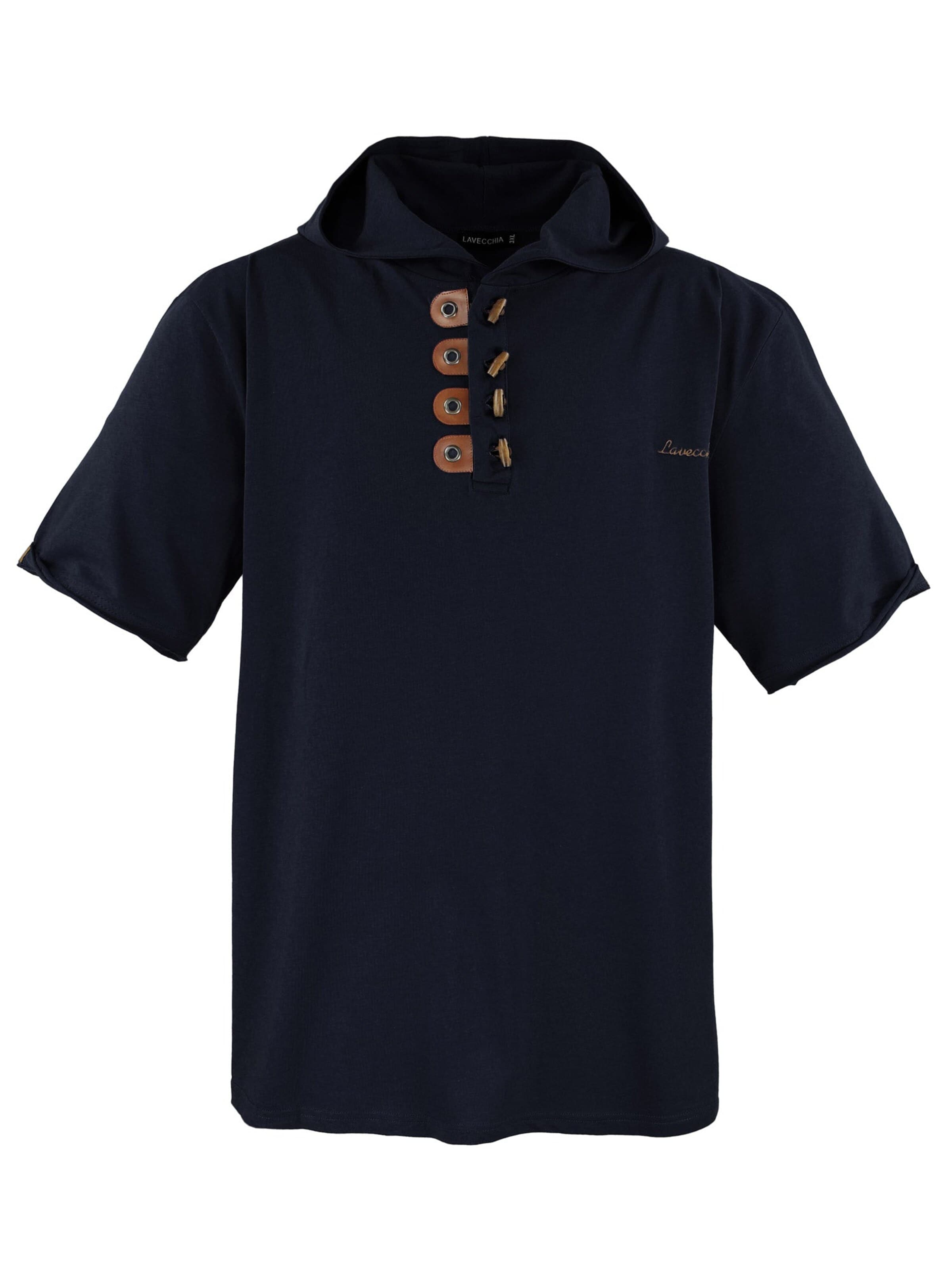 Lavecchia - Camiseta 'LV-609 Übergrößen' en negro: frente