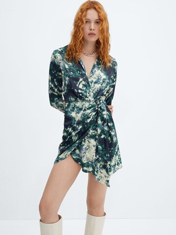 Robe 'Cosmo' MANGO en vert : devant