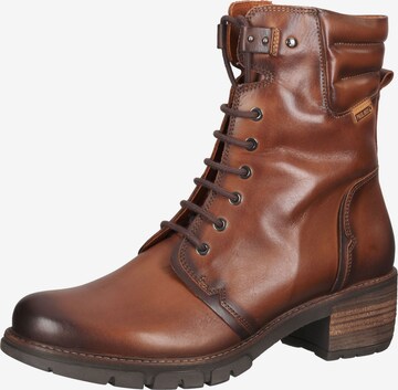 PIKOLINOS Lace-Up Ankle Boots 'San Sebastian' in Brown: front