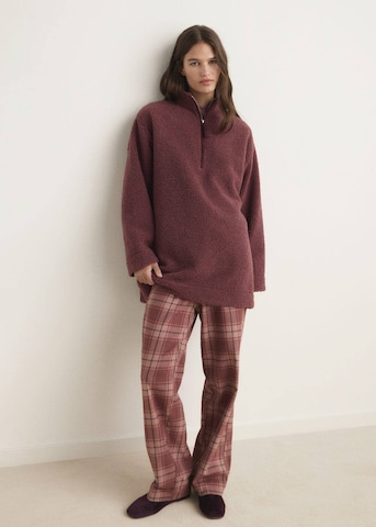 MANGO Sweater in Purple: front