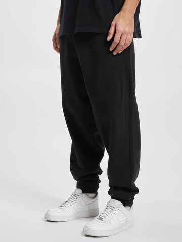 DEF Tapered Trousers in Black: front