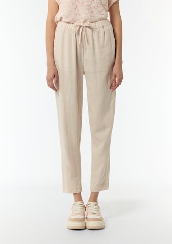 comma casual identity Tapered Trousers in Beige: front