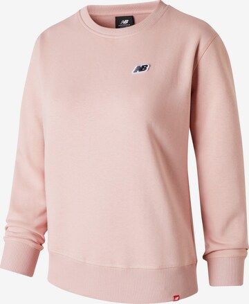 Sweat-shirt new balance en rose : devant