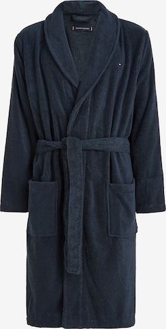 Tommy Hilfiger Underwear Short Bathrobe in Blue: front