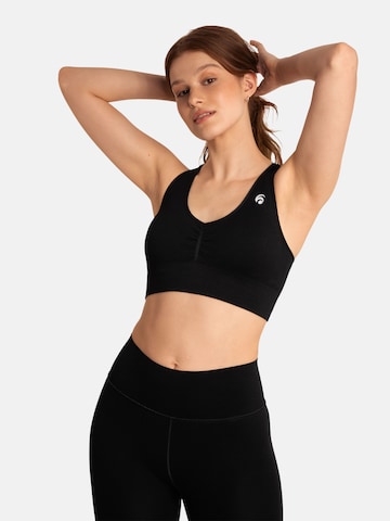 OCEANSAPART Bralette Sports bra 'Venice' in Black: front