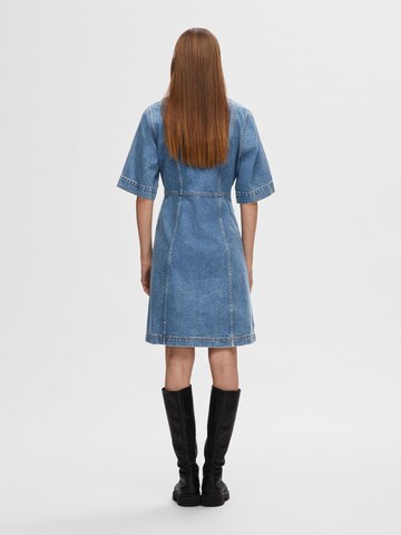 Robe-chemise SELECTED FEMME en bleu