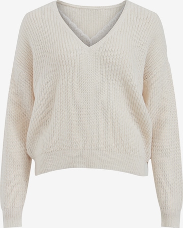 VILA Sweater 'Glacy' in White: front
