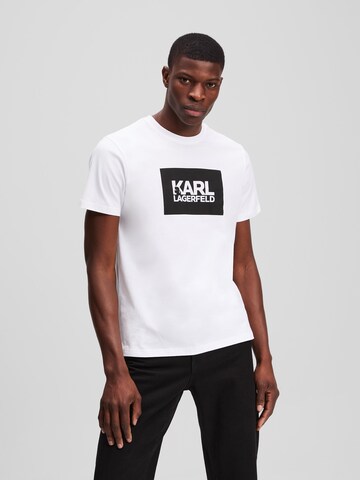 T-Shirt Karl Lagerfeld en blanc : devant