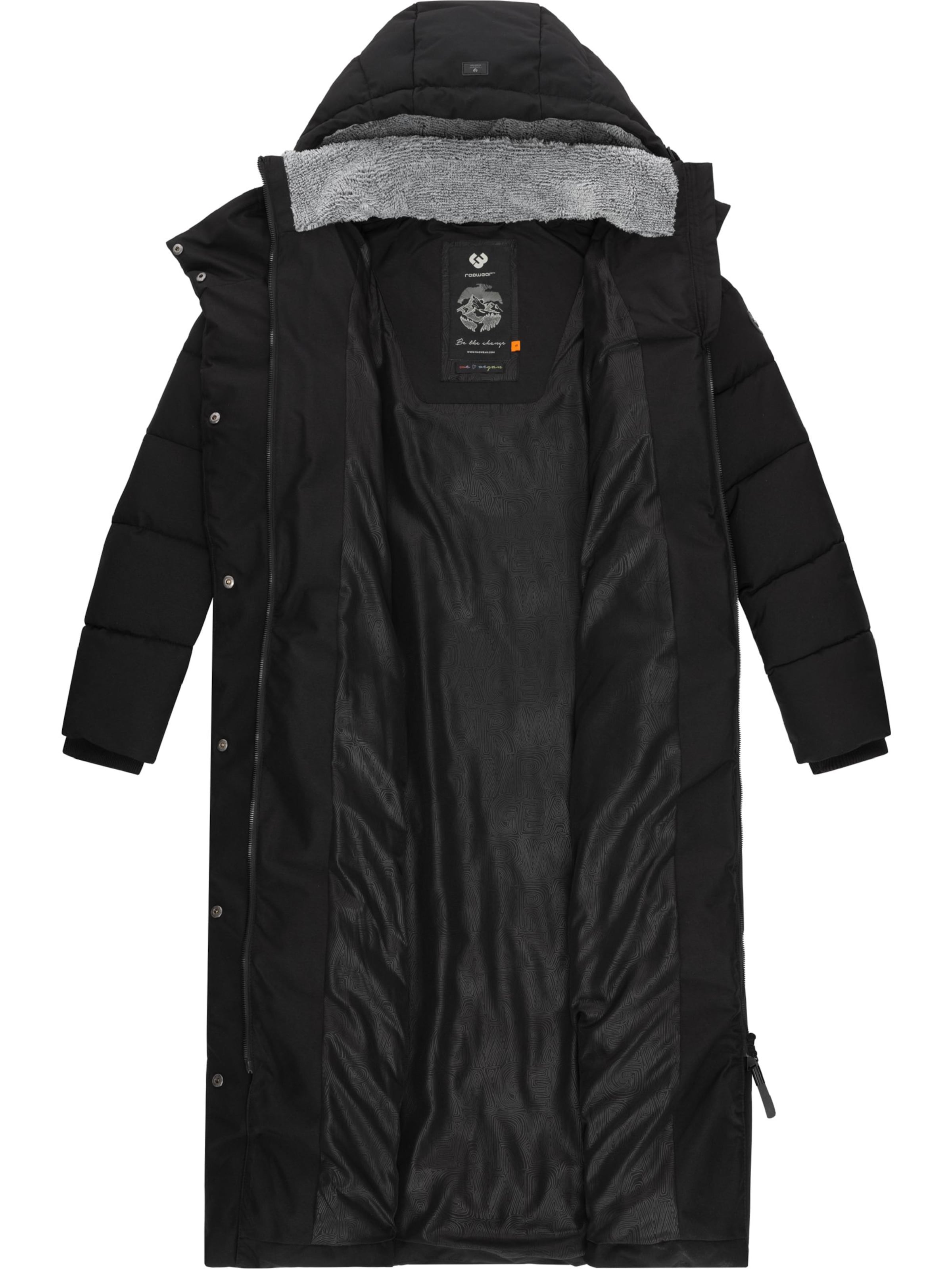 melns Ragwear Ziemas mētelis 'Pavla'