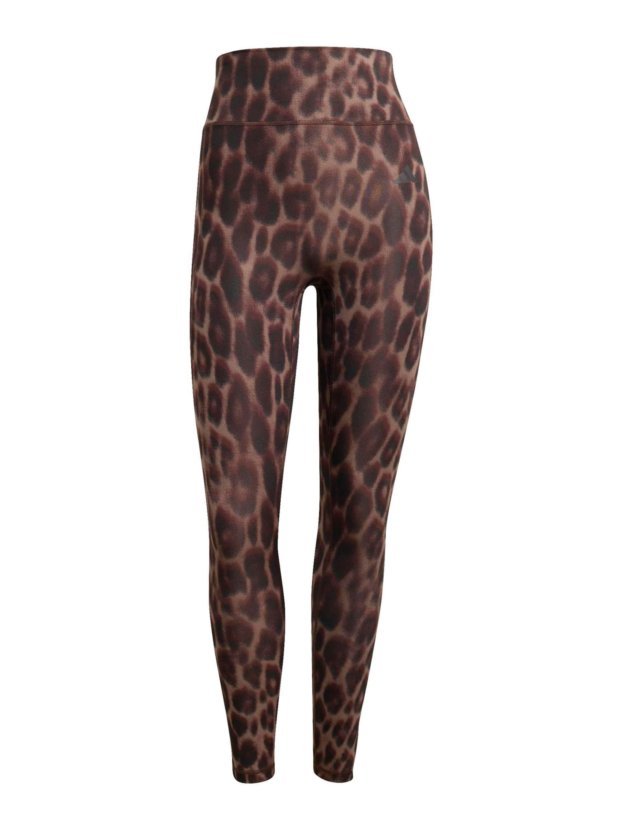 ADIDAS PERFORMANCE Skinny Sporthose 'OPT ESS' in Braun: Vorderseite