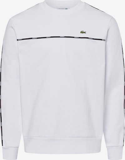 LACOSTE Sweat-shirt en noir / blanc, Vue avec produit