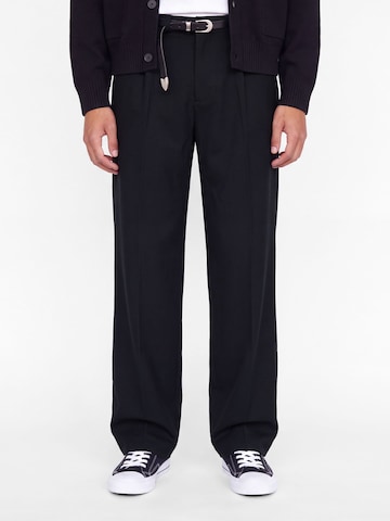 JACK & JONES Loosefit Bandplooibroek in Blauw: voorkant