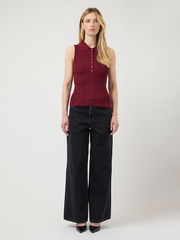 YAS Strickweste in Rot