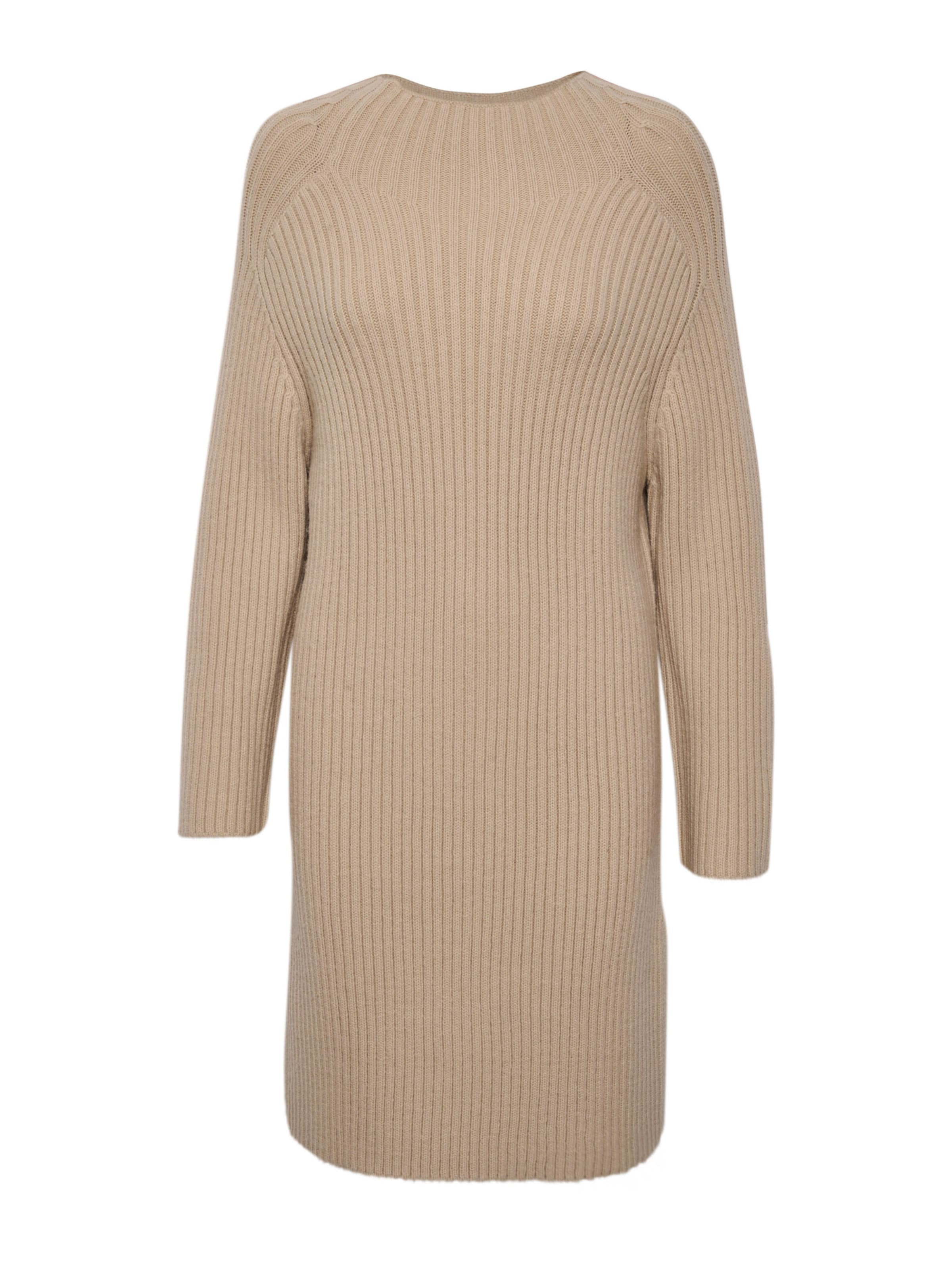 Kaffe Gebreide jurk 'Thora' in Beige: voorkant