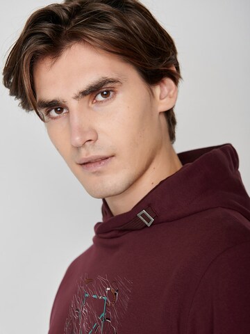 GREENBOMB Sweatshirt 'Bike Storm' in Red