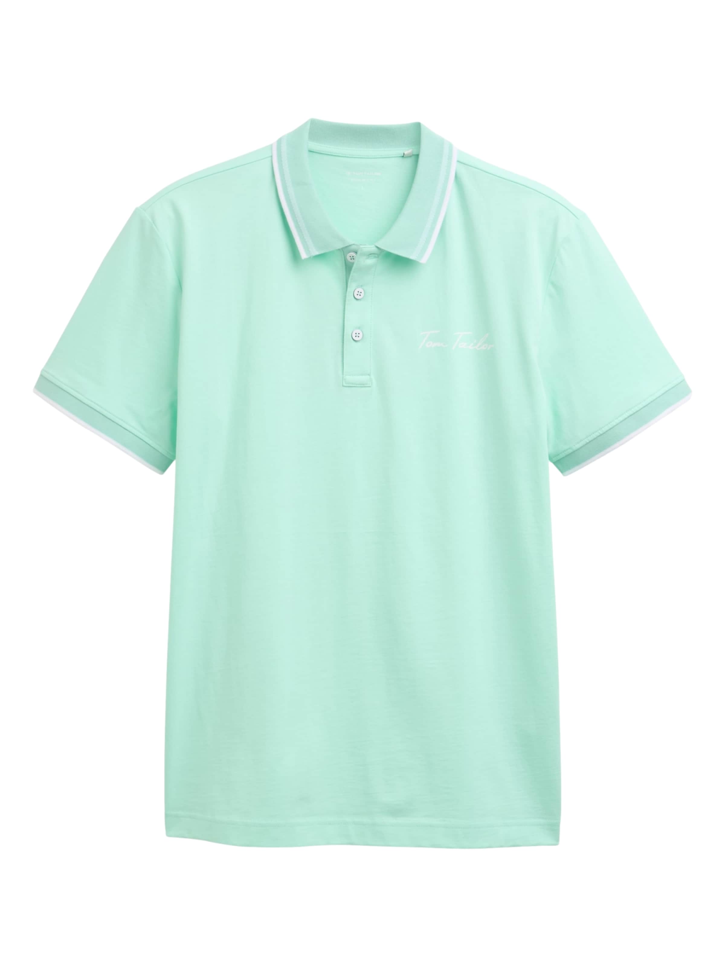 T-Shirt TOM TAILOR en vert : devant