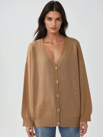 Cardigan My fashion en marron : devant