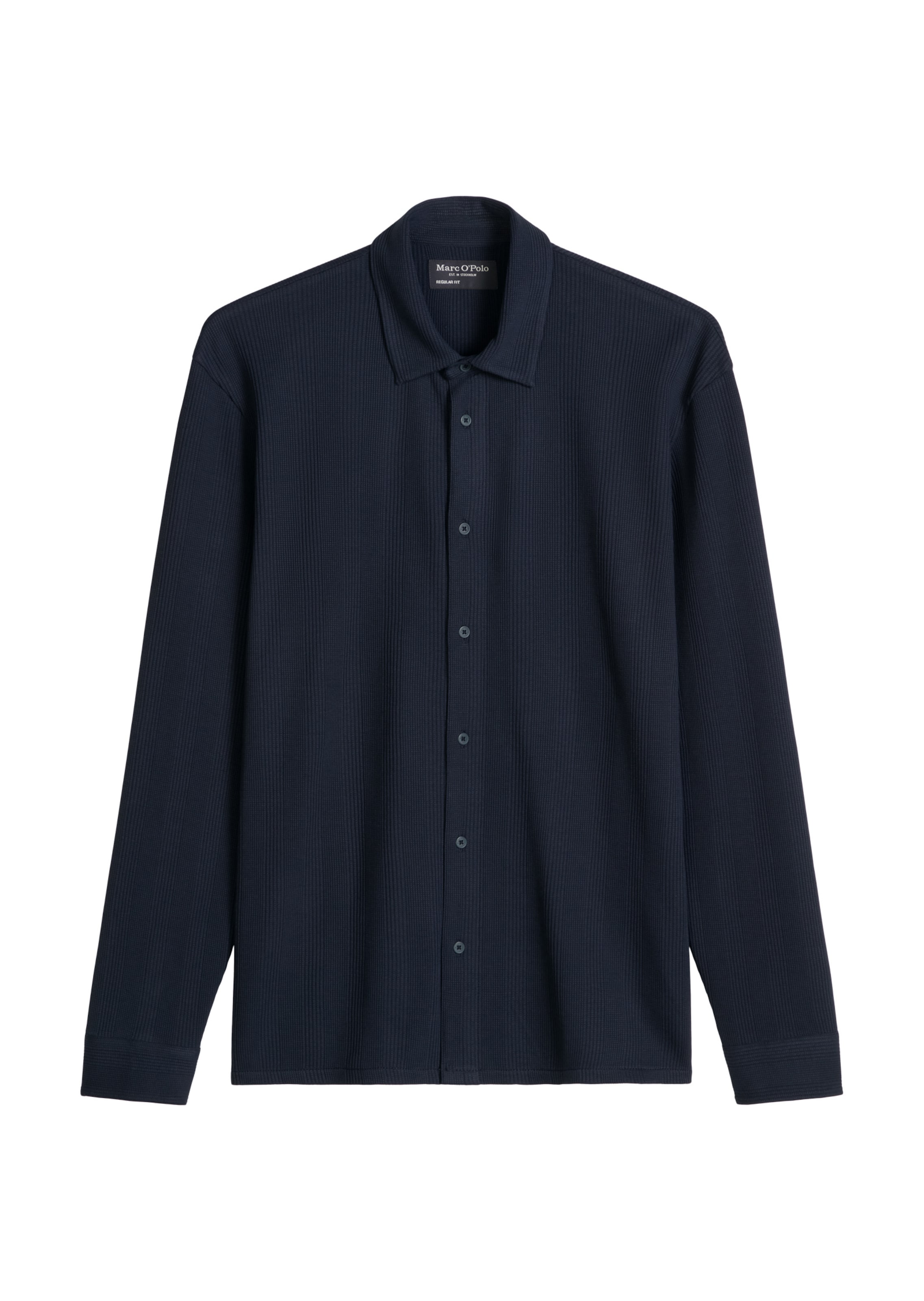 Marc O'Polo Regular Fit Hemd in Blau: Vorderseite
