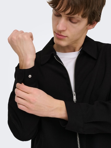 Only & Sons Between-season jacket 'ONSLEO' in Black