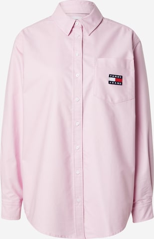 Tommy Jeans Blouse in Roze: voorkant